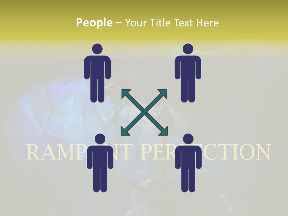 White Grandmother Women PowerPoint Template