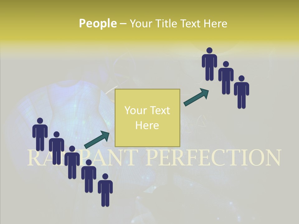 White Grandmother Women PowerPoint Template