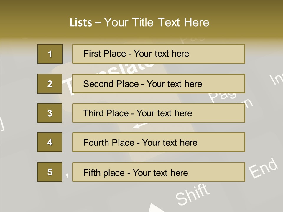 Background Elder Close Up PowerPoint Template