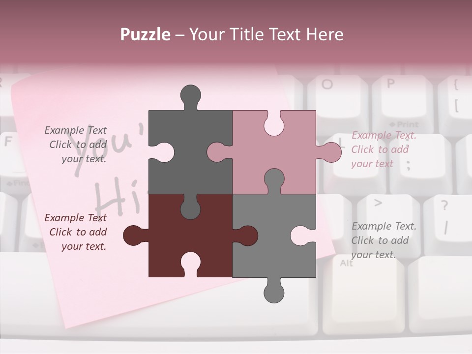 Assistance Hand Finger PowerPoint Template