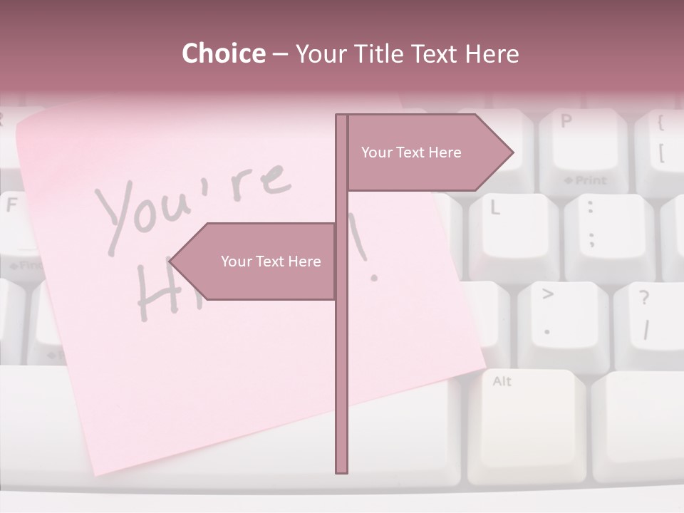 Assistance Hand Finger PowerPoint Template