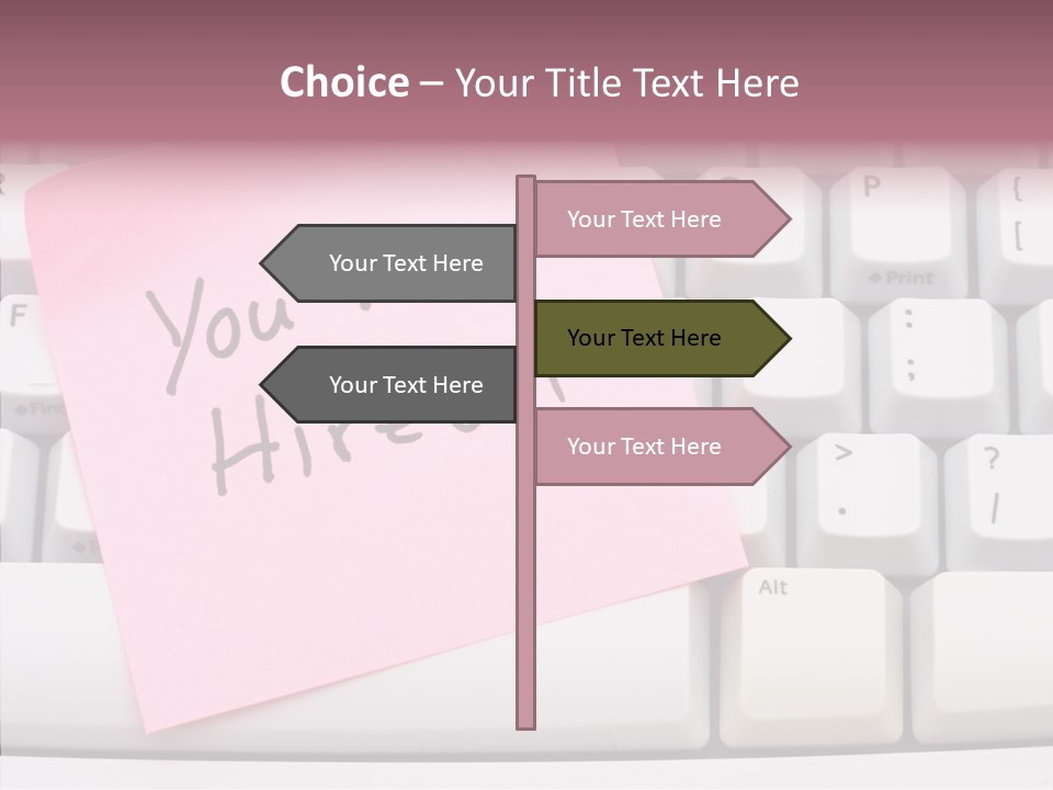 Assistance Hand Finger PowerPoint Template