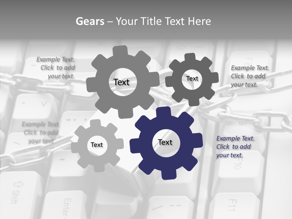 Elderly Hand Finger PowerPoint Template