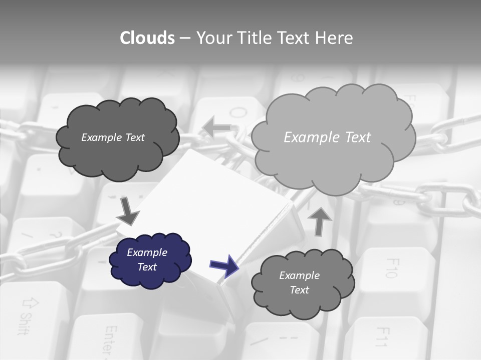 Elderly Hand Finger PowerPoint Template