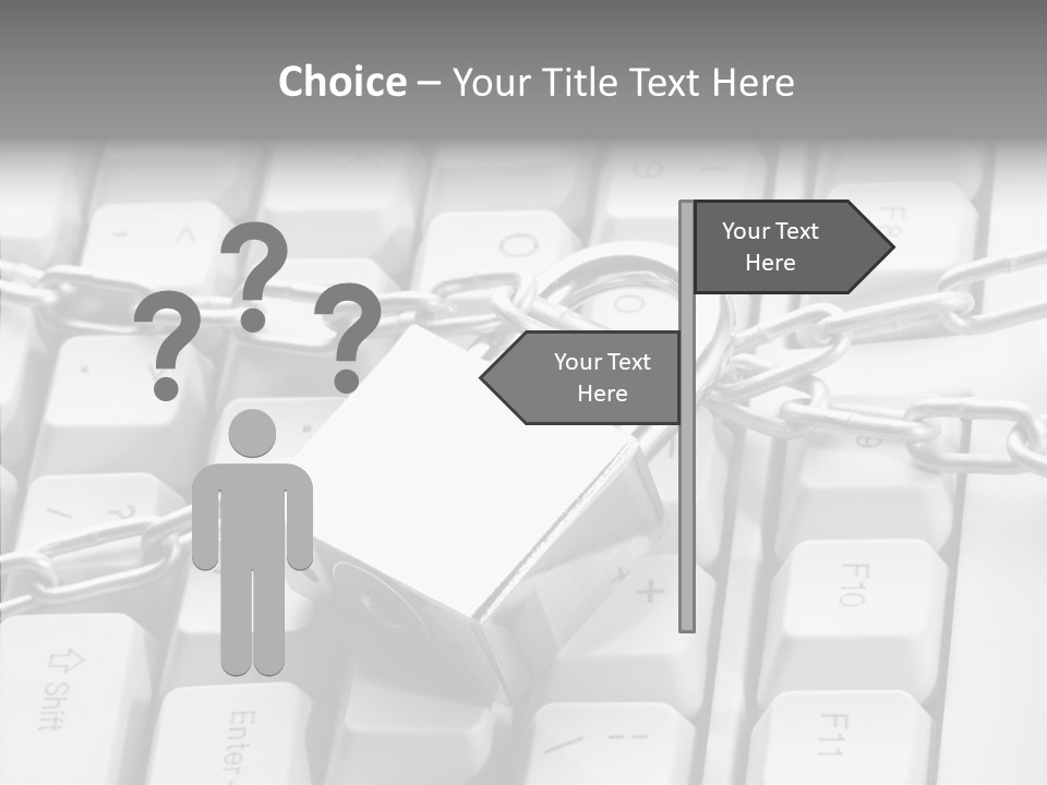 Elderly Hand Finger PowerPoint Template