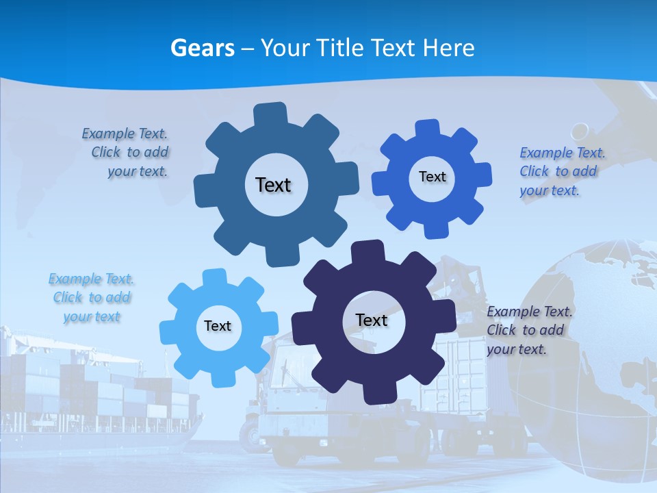 White Holding Hands Elder PowerPoint Template