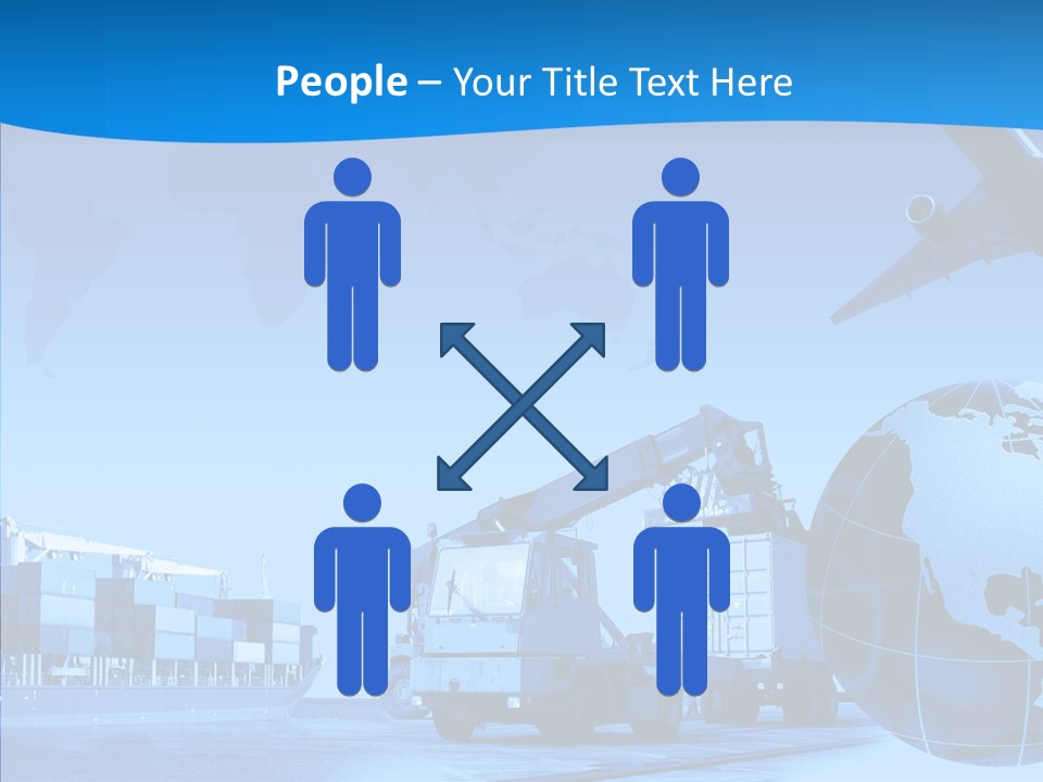 White Holding Hands Elder PowerPoint Template