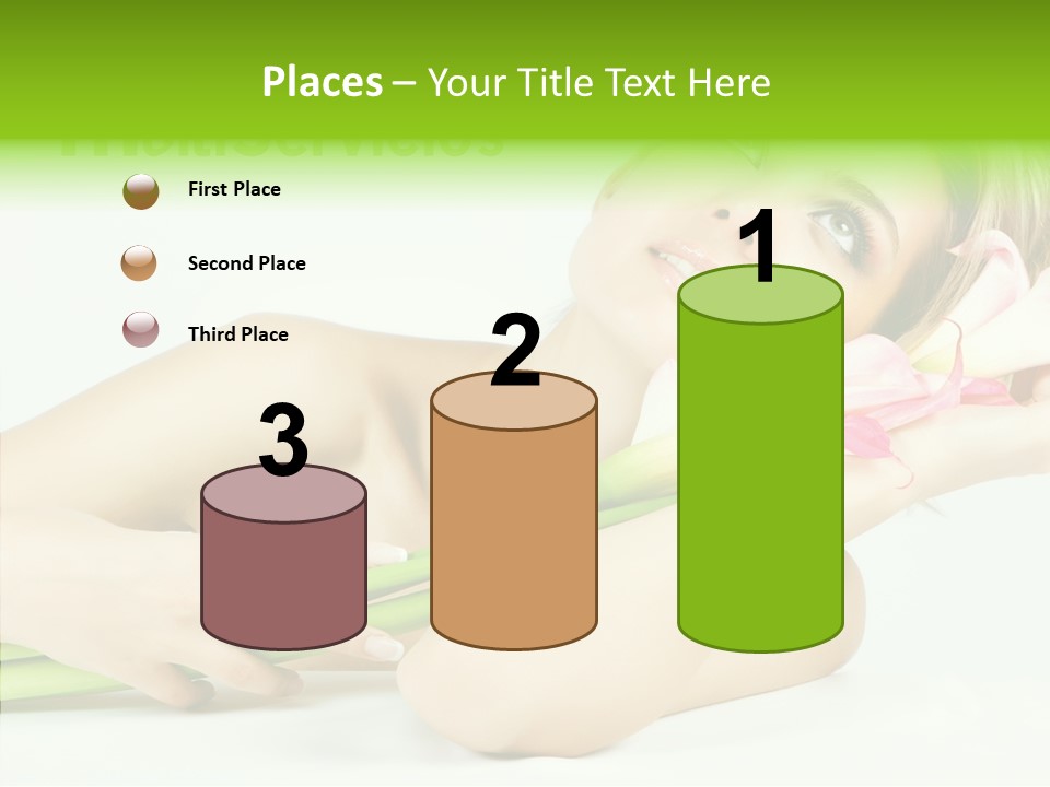 Elderly Young Finger PowerPoint Template