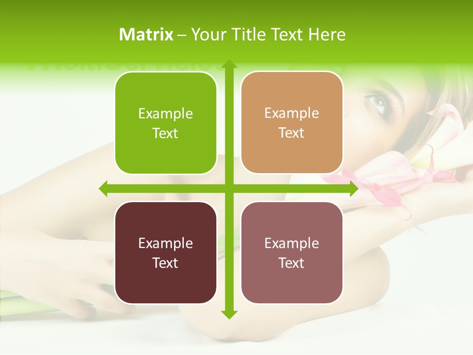 Elderly Young Finger PowerPoint Template