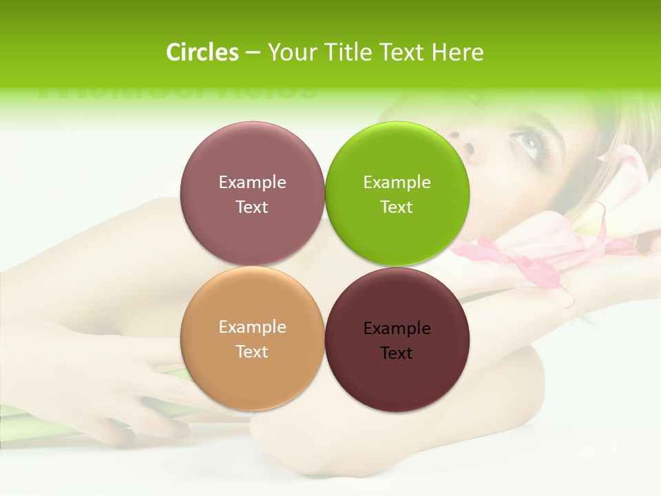 Elderly Young Finger PowerPoint Template