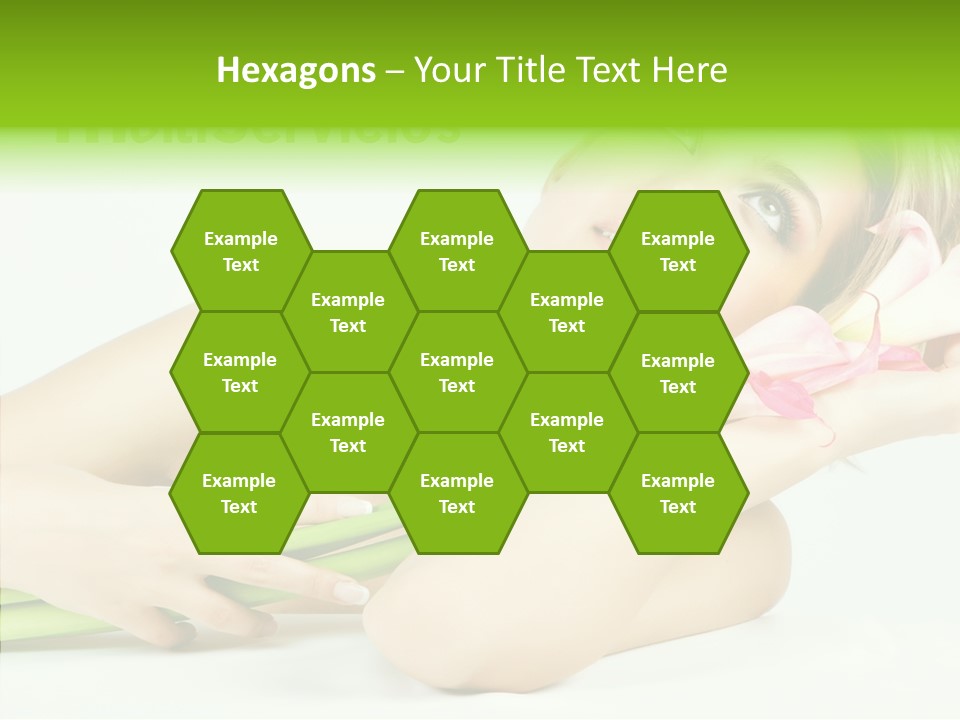 Elderly Young Finger PowerPoint Template