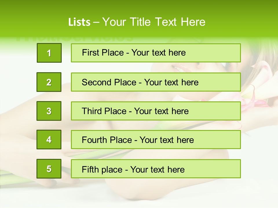 Elderly Young Finger PowerPoint Template