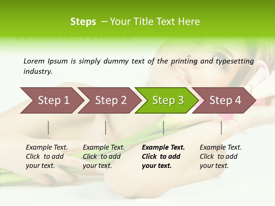 Elderly Young Finger PowerPoint Template