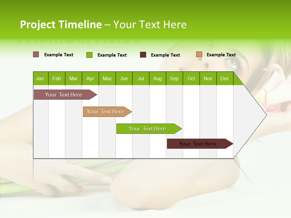Elderly Young Finger PowerPoint Template