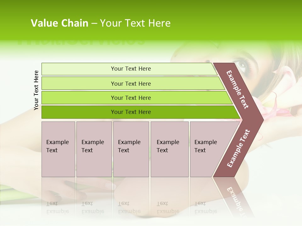 Elderly Young Finger PowerPoint Template