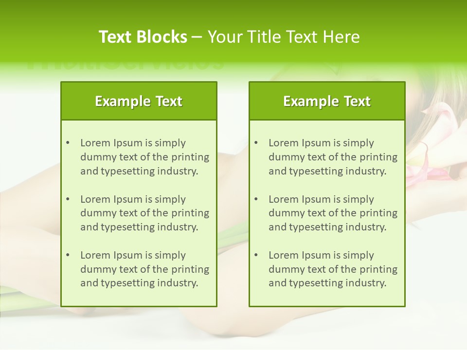 Elderly Young Finger PowerPoint Template