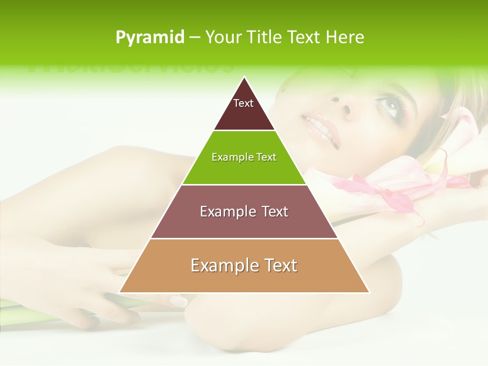 Elderly Young Finger PowerPoint Template