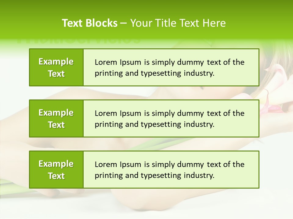 Elderly Young Finger PowerPoint Template