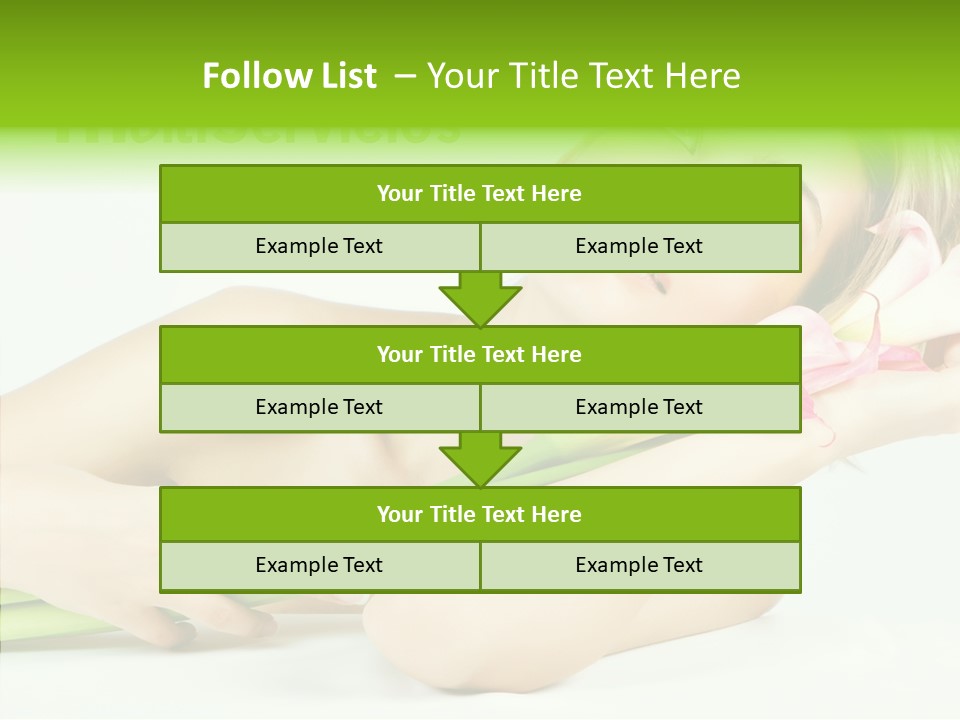 Elderly Young Finger PowerPoint Template