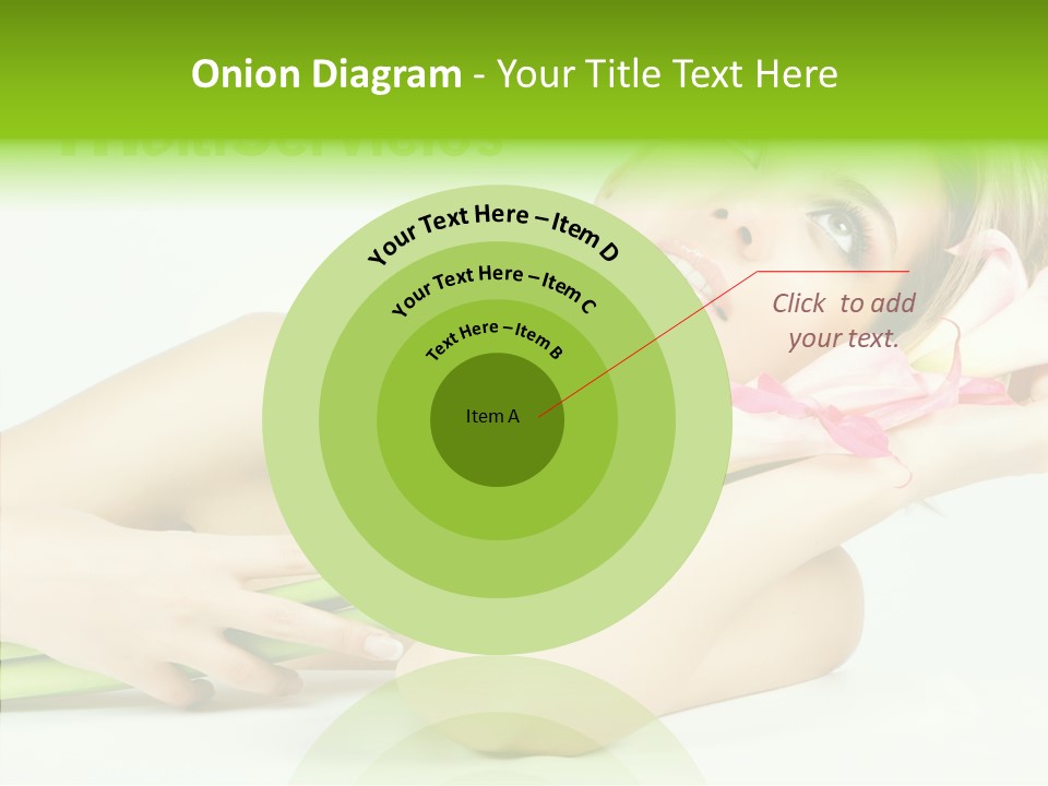 Elderly Young Finger PowerPoint Template