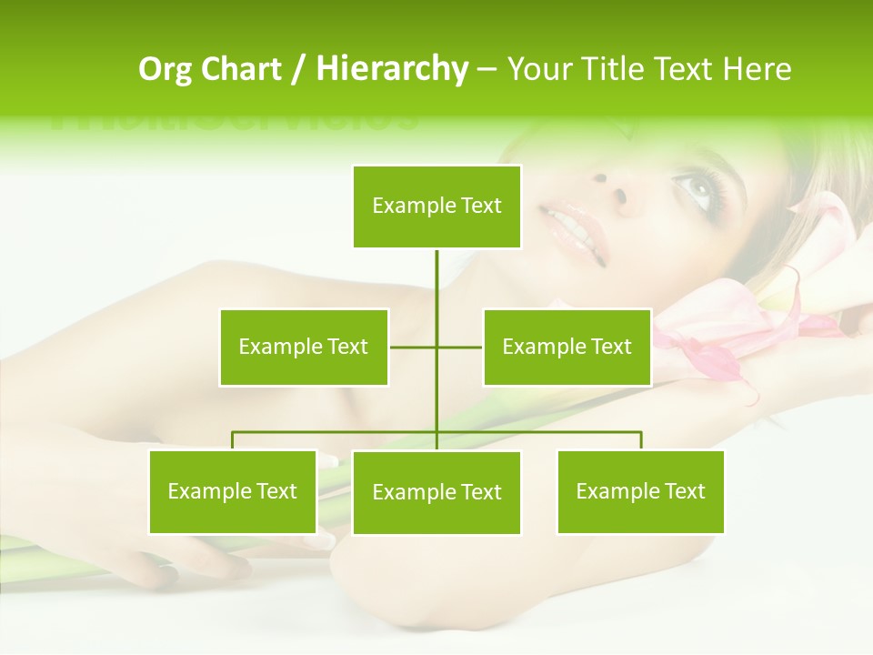 Elderly Young Finger PowerPoint Template