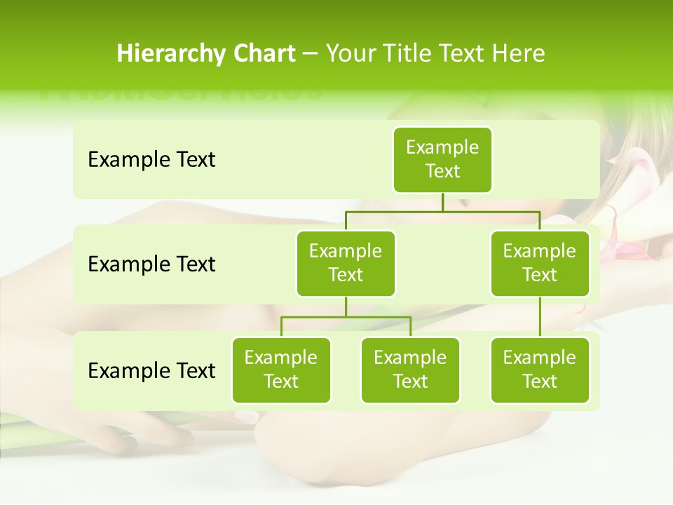 Elderly Young Finger PowerPoint Template