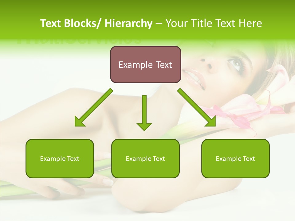 Elderly Young Finger PowerPoint Template