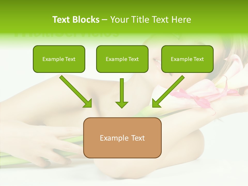Elderly Young Finger PowerPoint Template