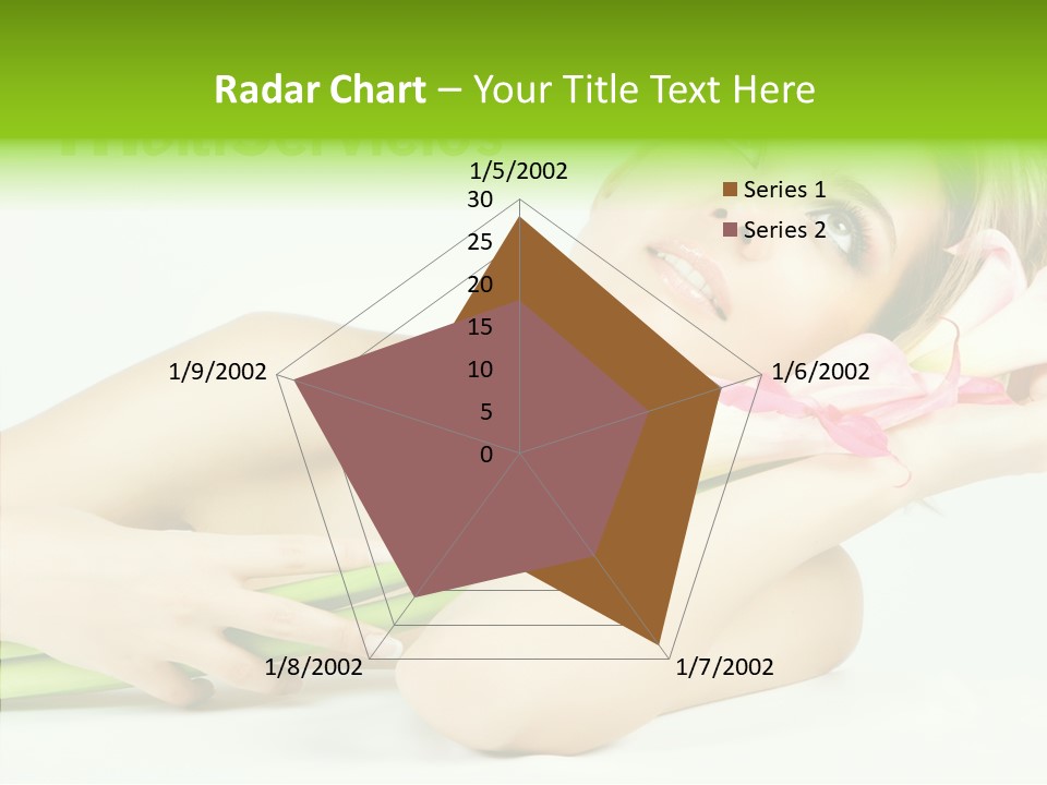 Elderly Young Finger PowerPoint Template