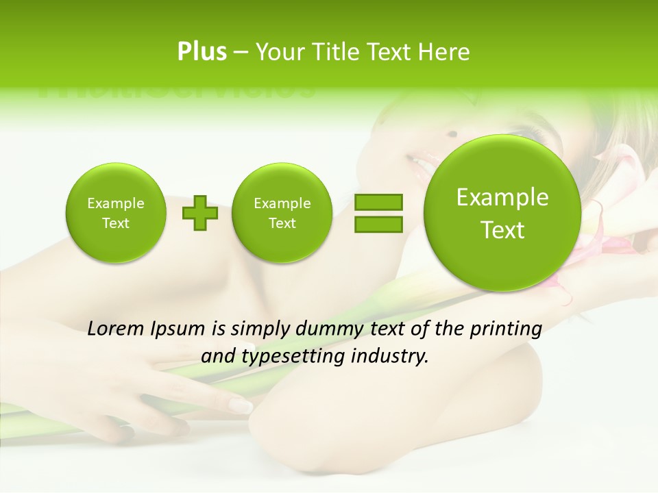 Elderly Young Finger PowerPoint Template