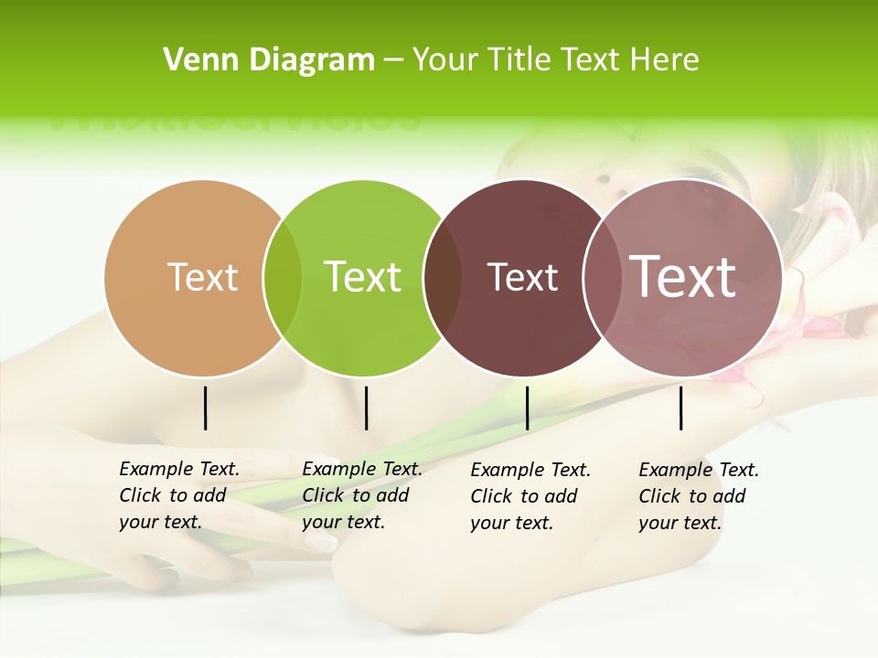 Elderly Young Finger PowerPoint Template