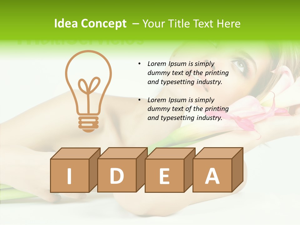 Elderly Young Finger PowerPoint Template