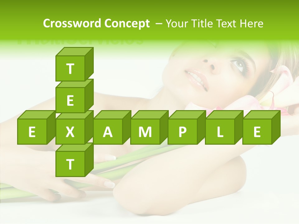 Elderly Young Finger PowerPoint Template