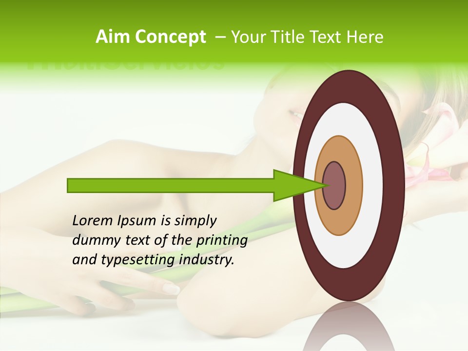 Elderly Young Finger PowerPoint Template