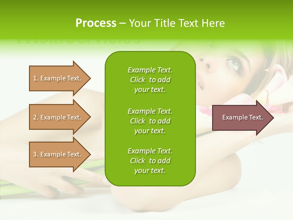 Elderly Young Finger PowerPoint Template