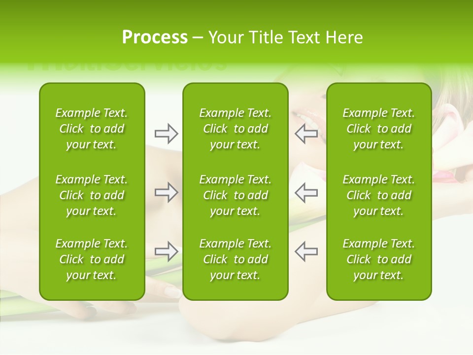 Elderly Young Finger PowerPoint Template