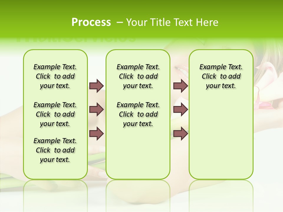 Elderly Young Finger PowerPoint Template