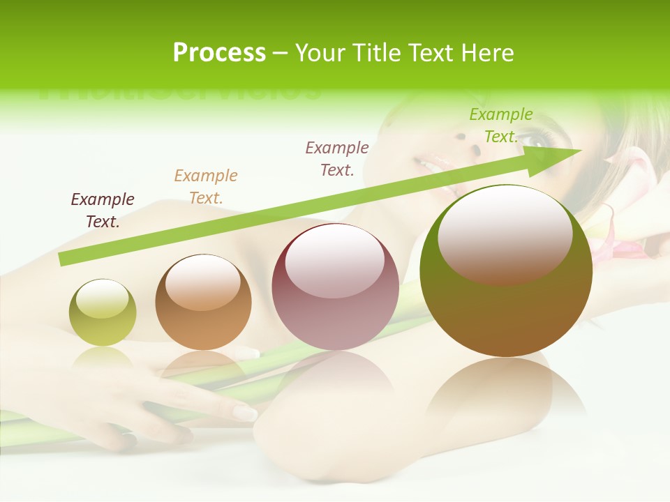 Elderly Young Finger PowerPoint Template