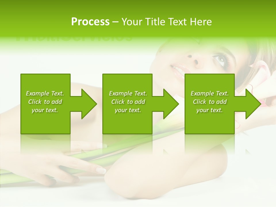 Elderly Young Finger PowerPoint Template