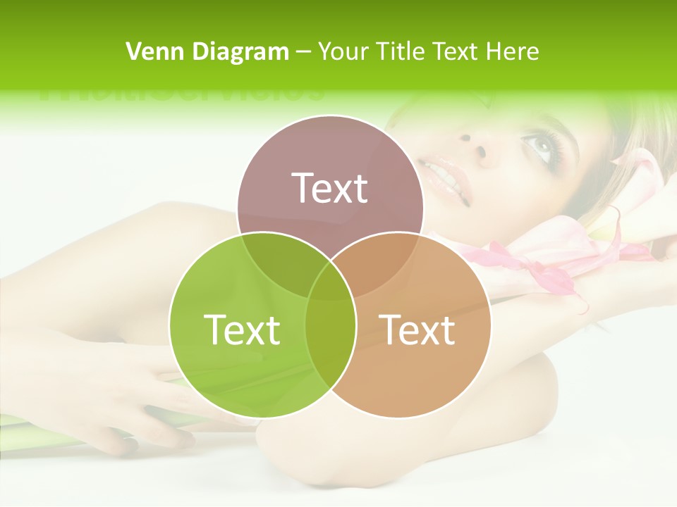 Elderly Young Finger PowerPoint Template