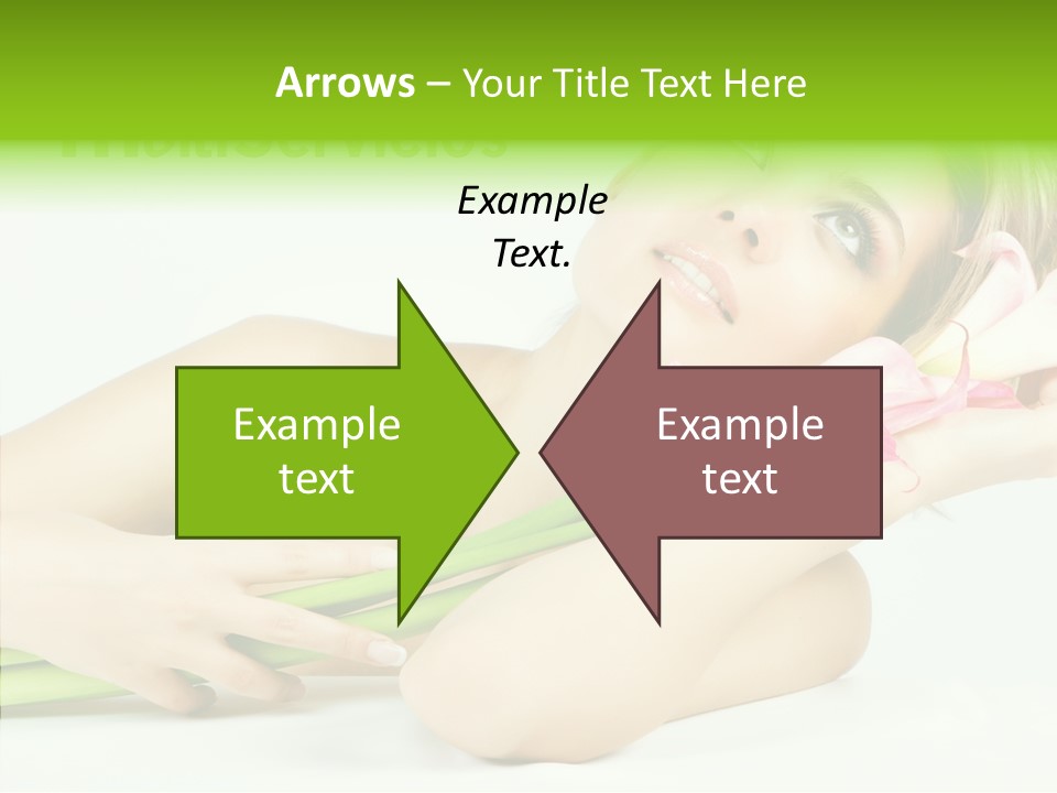 Elderly Young Finger PowerPoint Template