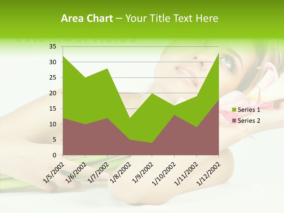 Elderly Young Finger PowerPoint Template