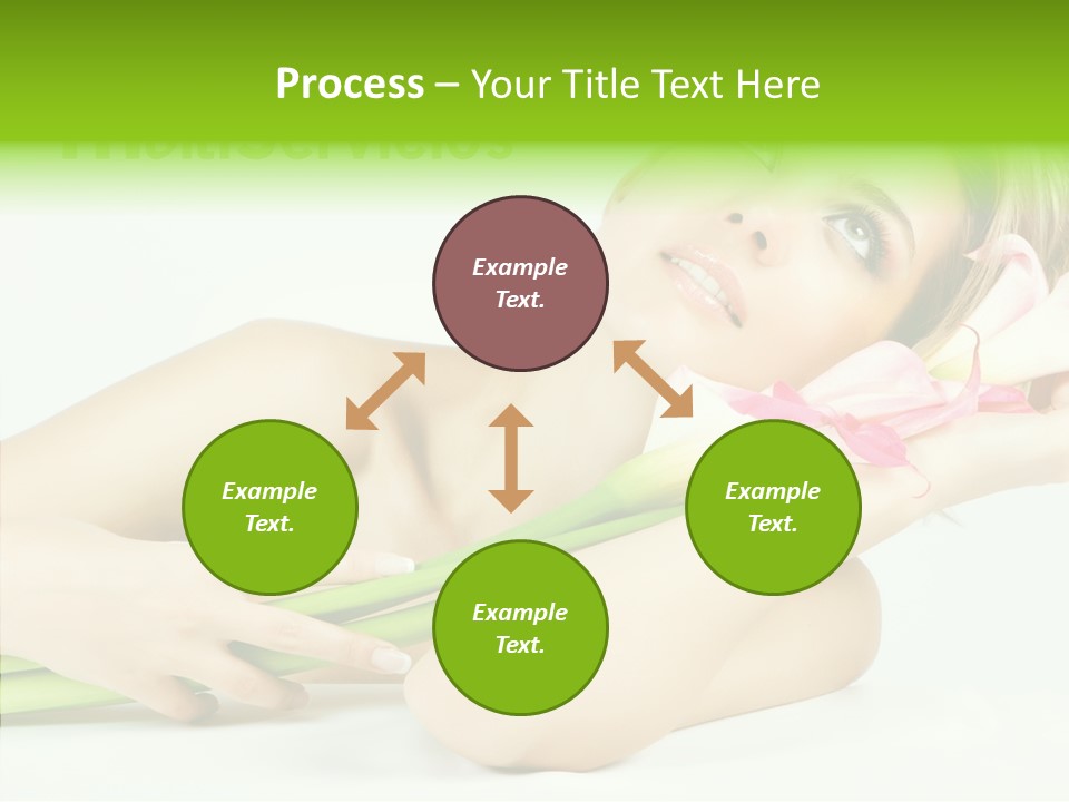 Elderly Young Finger PowerPoint Template