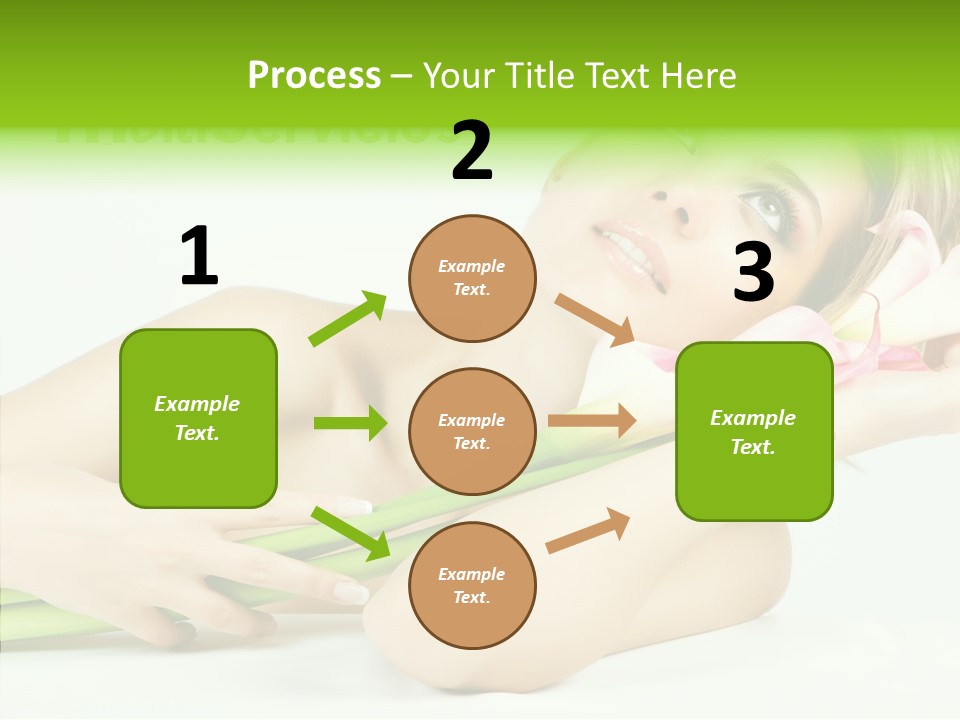 Elderly Young Finger PowerPoint Template