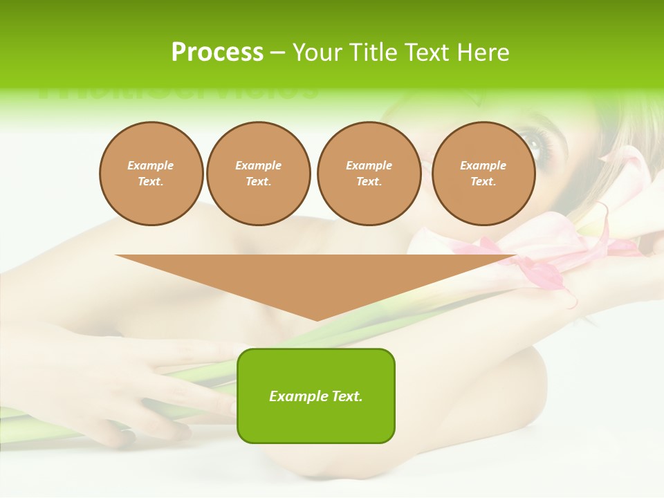 Elderly Young Finger PowerPoint Template