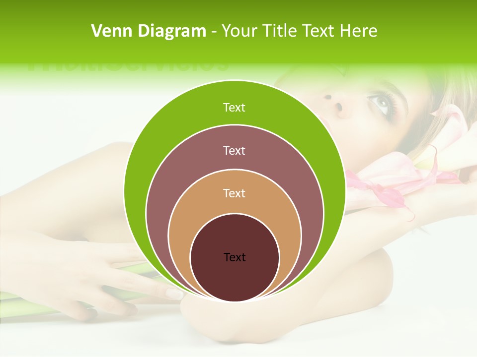 Elderly Young Finger PowerPoint Template