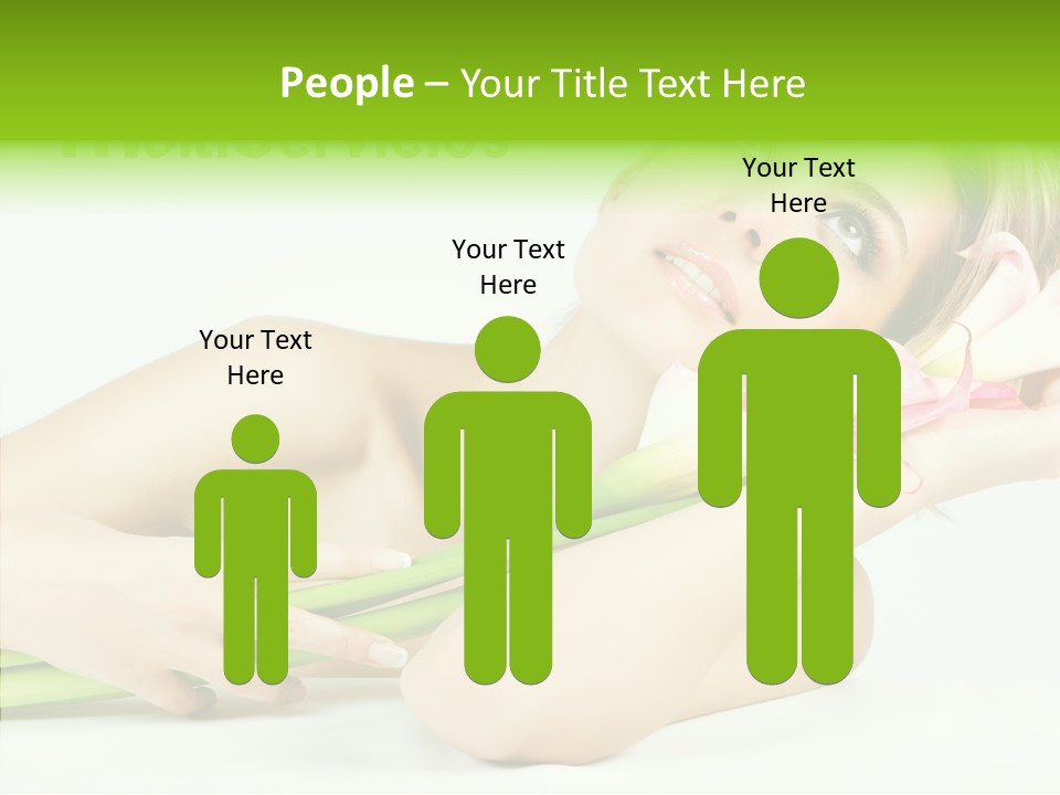 Elderly Young Finger PowerPoint Template