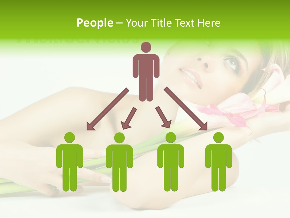 Elderly Young Finger PowerPoint Template