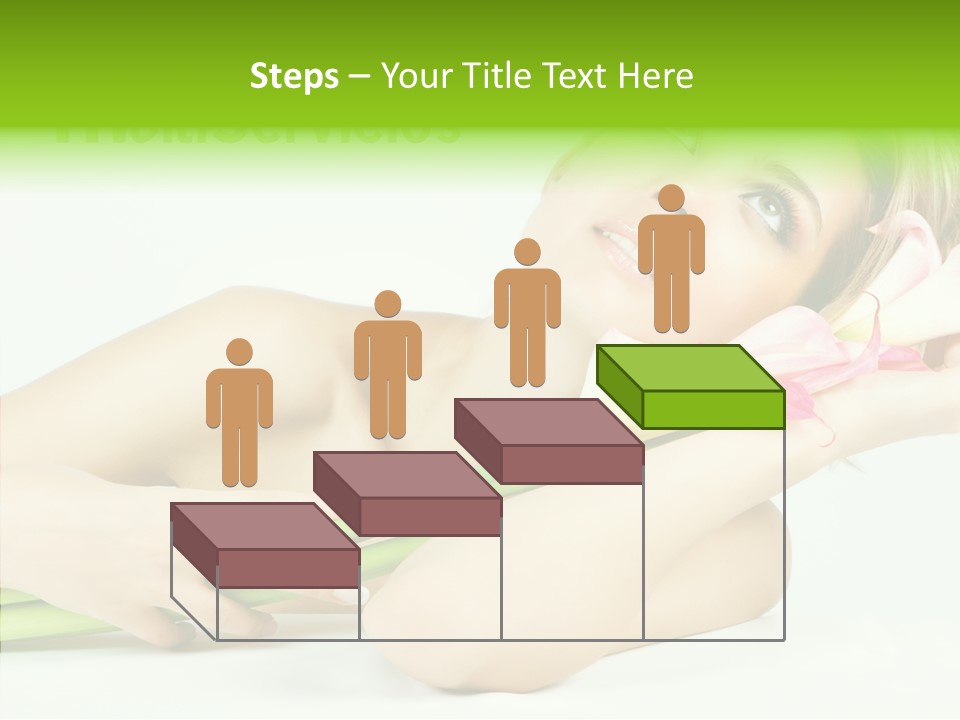 Elderly Young Finger PowerPoint Template