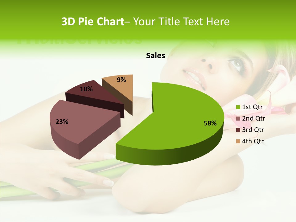 Elderly Young Finger PowerPoint Template